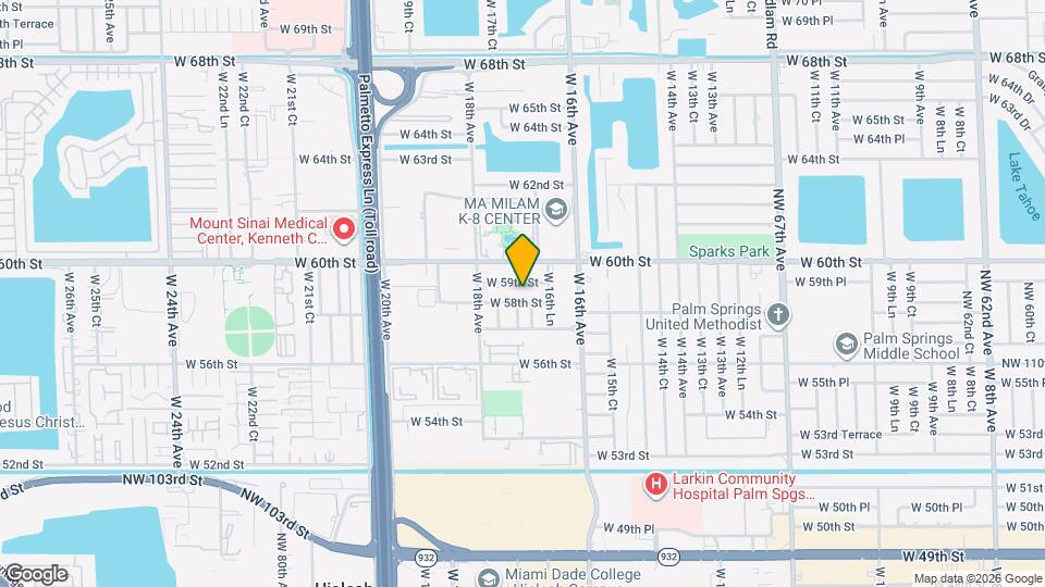 1711 W 58th St Map and Location Details