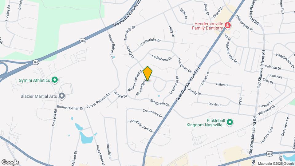 107 Woodridge Dr Map and Location Details