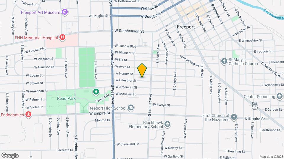 632 W Chestnut St Map and Location Details