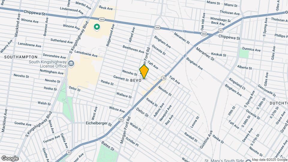 4242 Neosho St Mapa y Detalles de la Ubicación