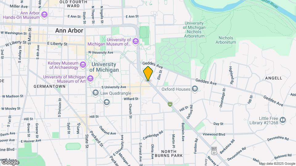 1380 Washtenaw Ave Map and Location Details