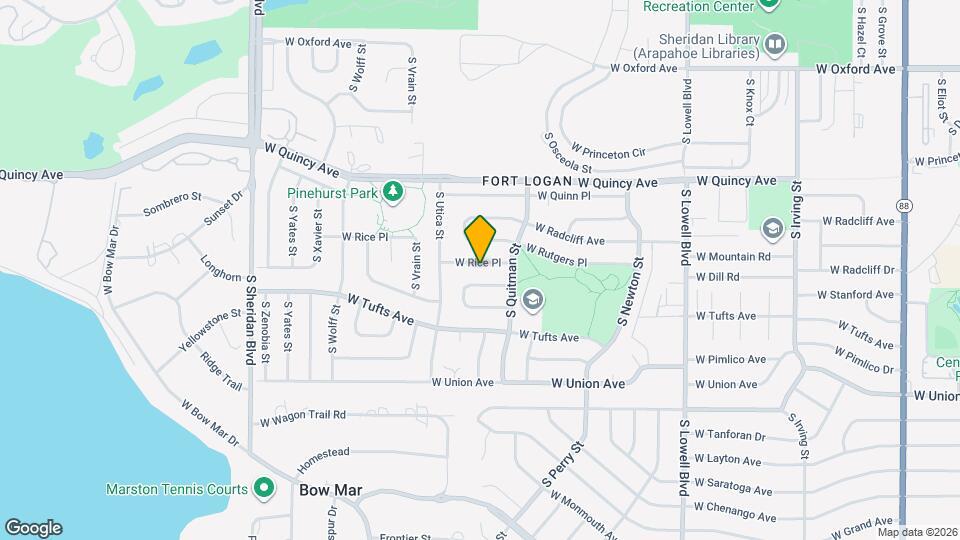 4302 W Rice Pl Map and Location Details