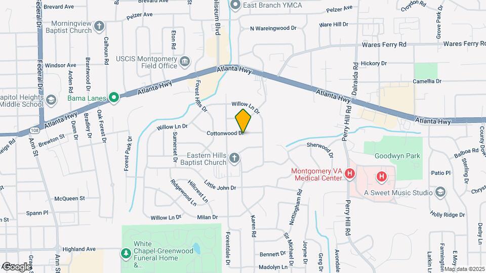 3526 Cottonwood Dr Map and Location Details