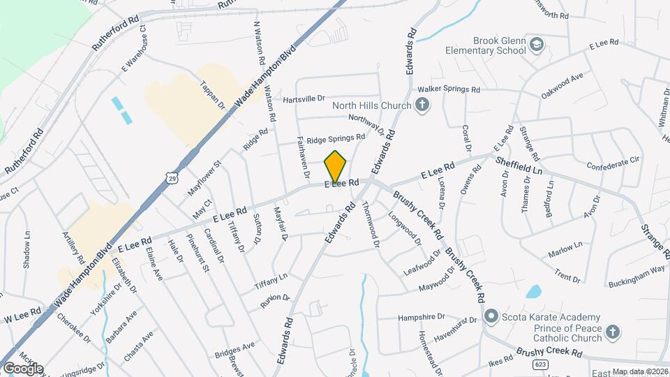 1122 E Lee Rd Mapa y Detalles de la Ubicación