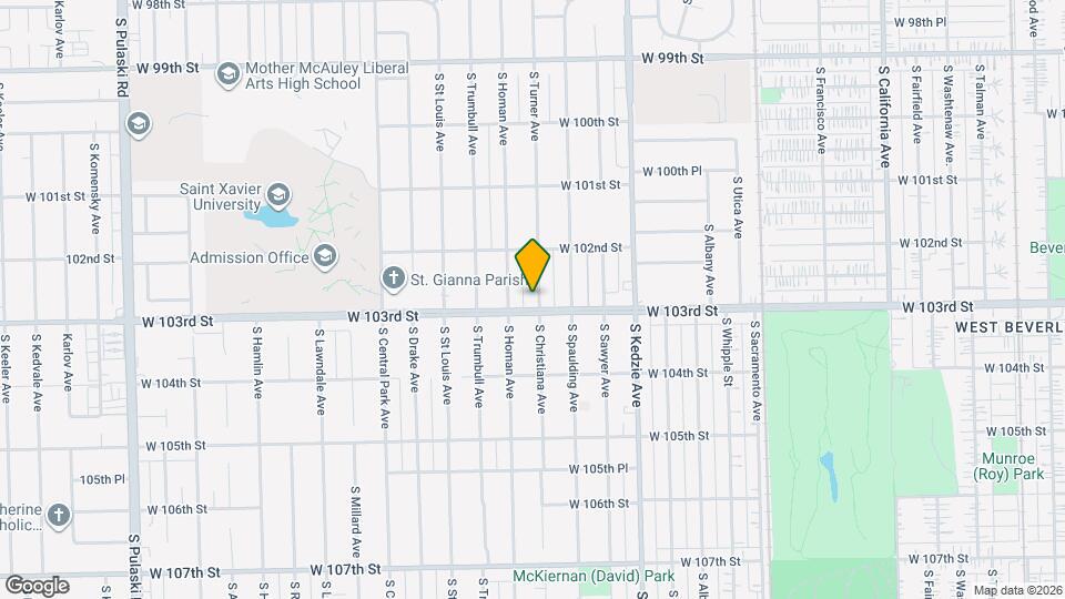 10250 S Turner Ave Map and Location Details