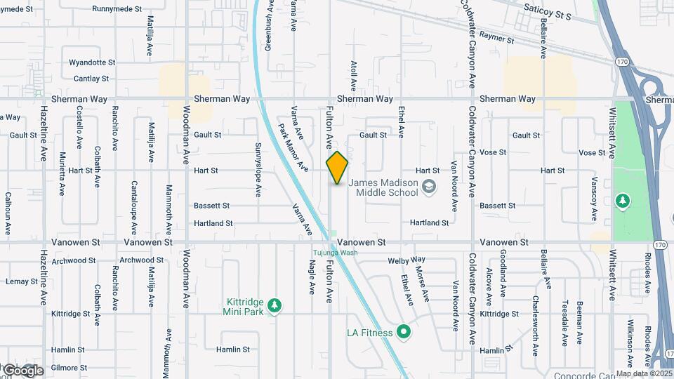 6930 Fulton Ave Mapa y Detalles de la Ubicación