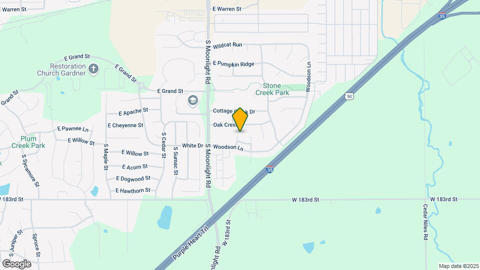 874 S Woodson Ct Map and Location Details