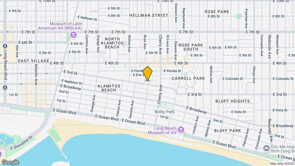 1785 E 3rd St Mapa y Detalles de la Ubicación