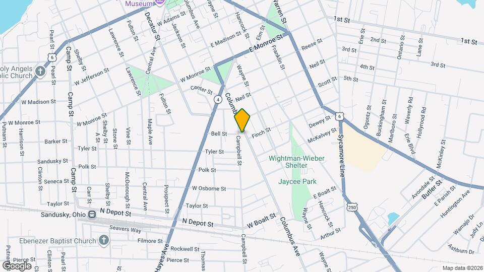 1119 Columbus Ave Mapa y Detalles de la Ubicación