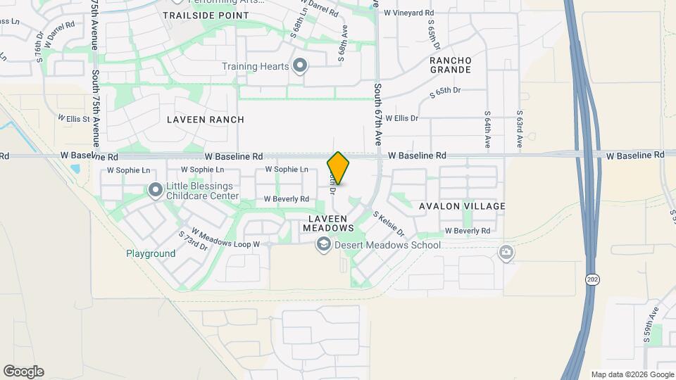 7721 S 68th Dr Map and Location Details