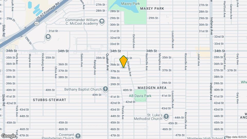 4210 37th St Map and Location Details