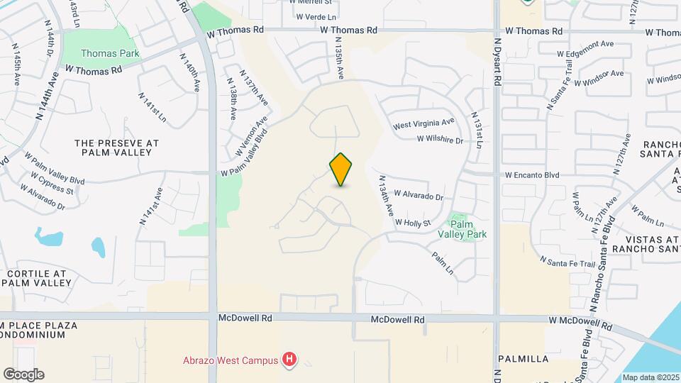 2141 N 135th Dr Mapa y Detalles de la Ubicación