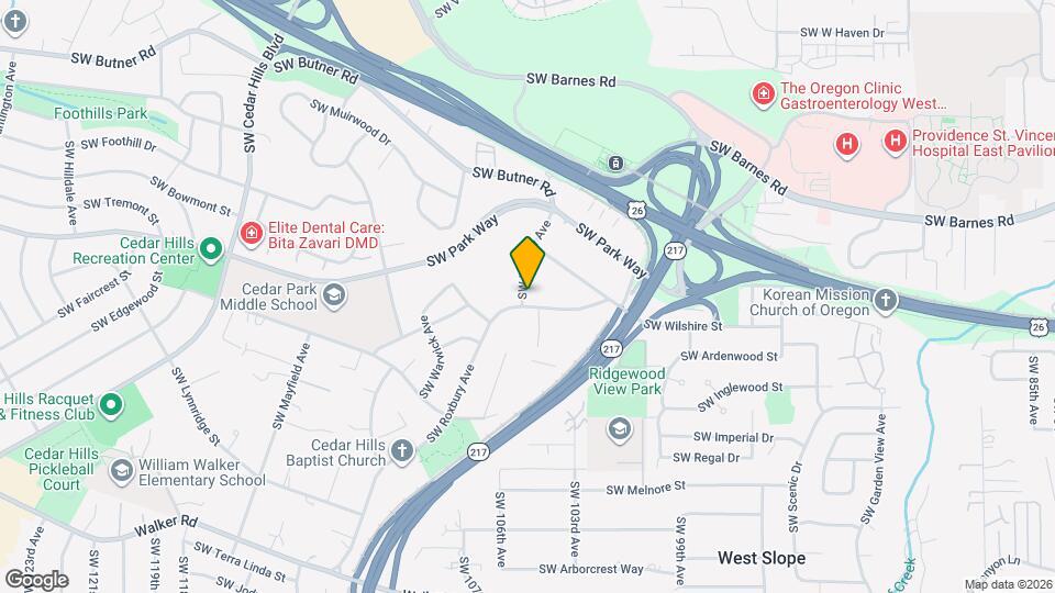 1828 SW Marlow Ave Map and Location Details