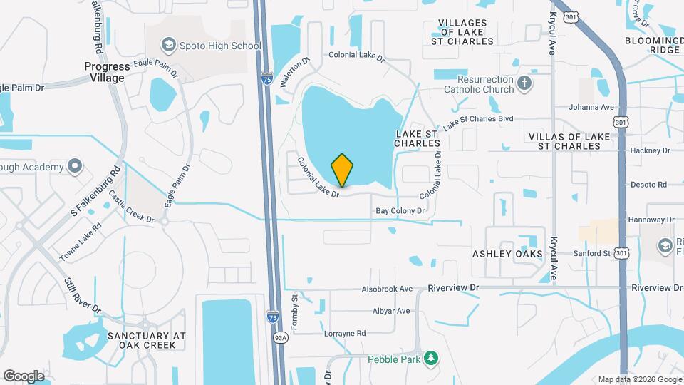 7215 Colonial Lake Dr Map and Location Details