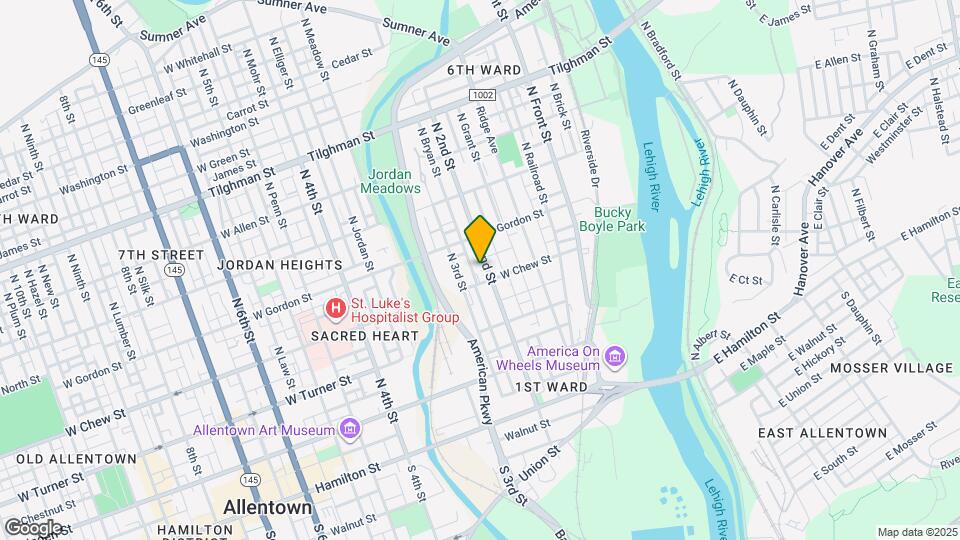 316 N 2nd St Map and Location Details