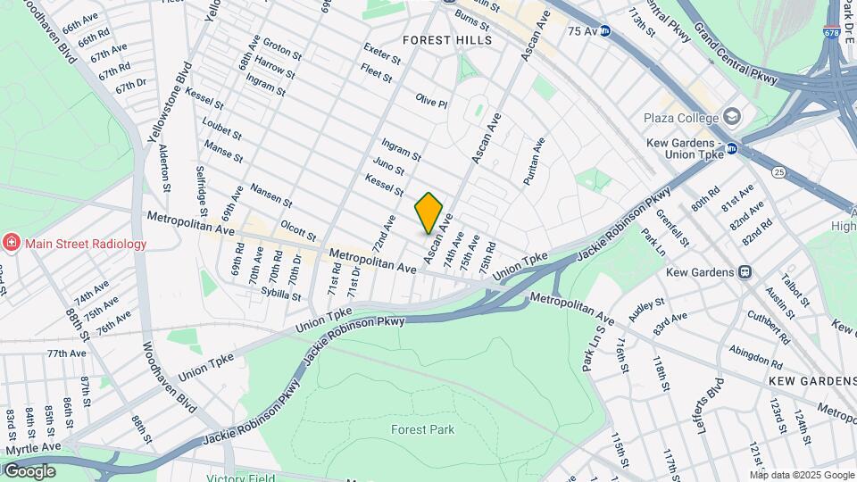 99-09 Ascan Ave-Unit -1 Map and Location Details