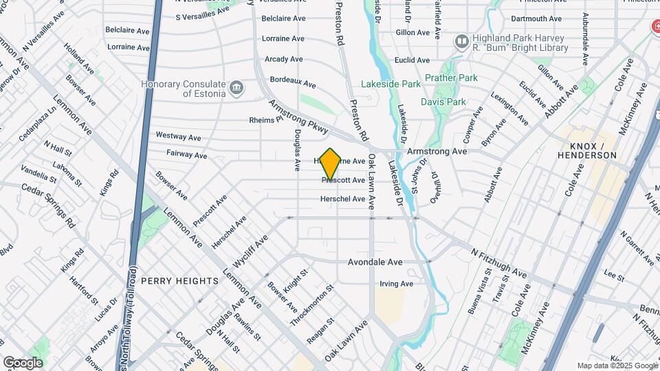 4144 Prescott Ave Map and Location Details