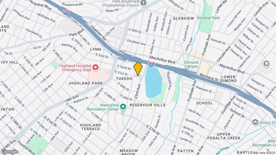 2222 E 31st St Map and Location Details