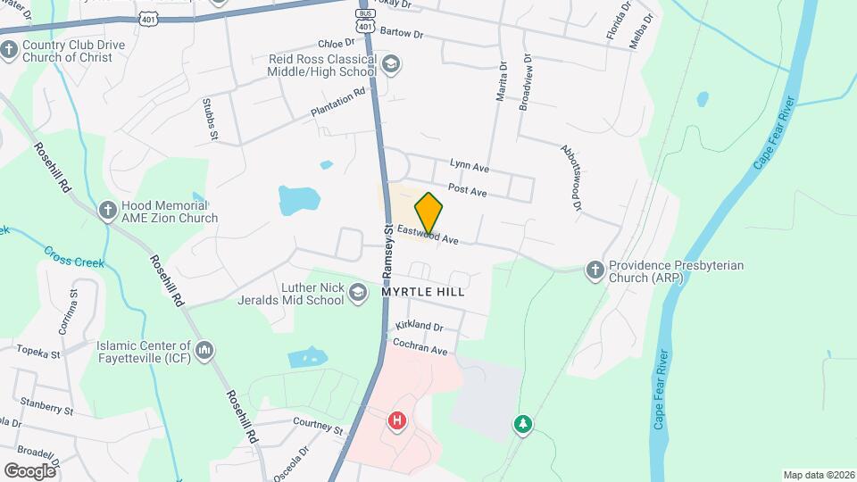 124 Eastwood Ave Map and Location Details