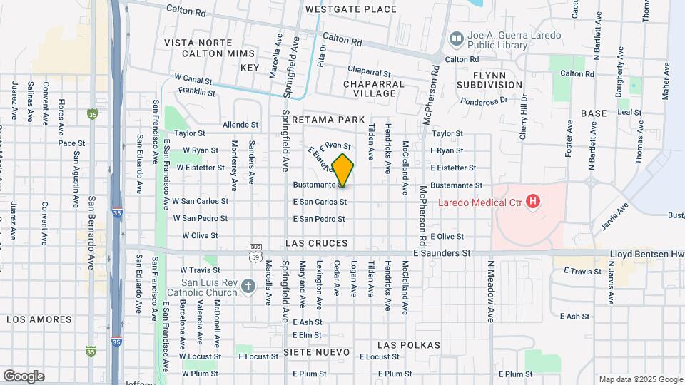 705 Bustamante St, Unit 3 Map and Location Details
