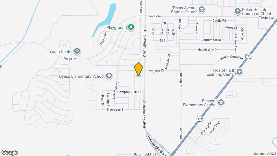 2870 Glennster St Map and Location Details