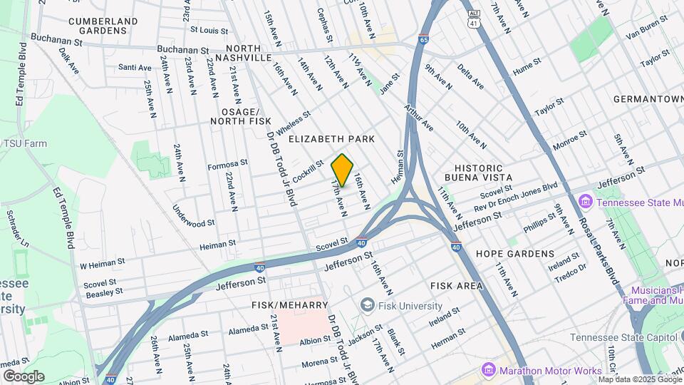 1612 Knowles St Map and Location Details