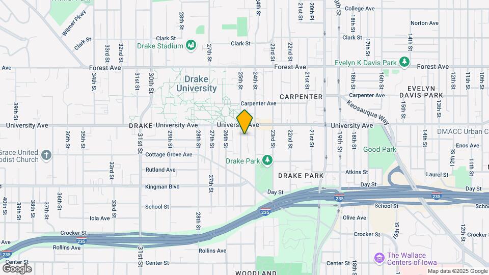 1151 25th St Map and Location Details