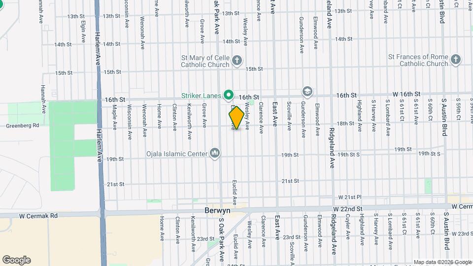 1809 Euclid Ave Map and Location Details