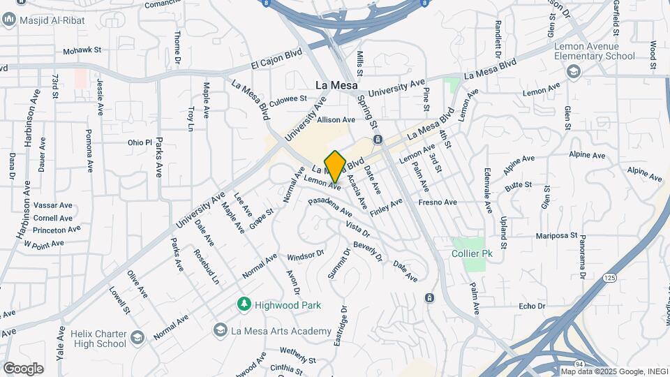 8073 Lemon Ave Map and Location Details