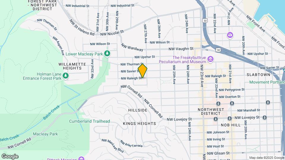 2724-2726 NW Raleigh St Map and Location Details