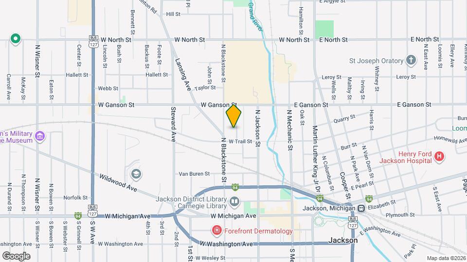 512 Blackman St Map and Location Details