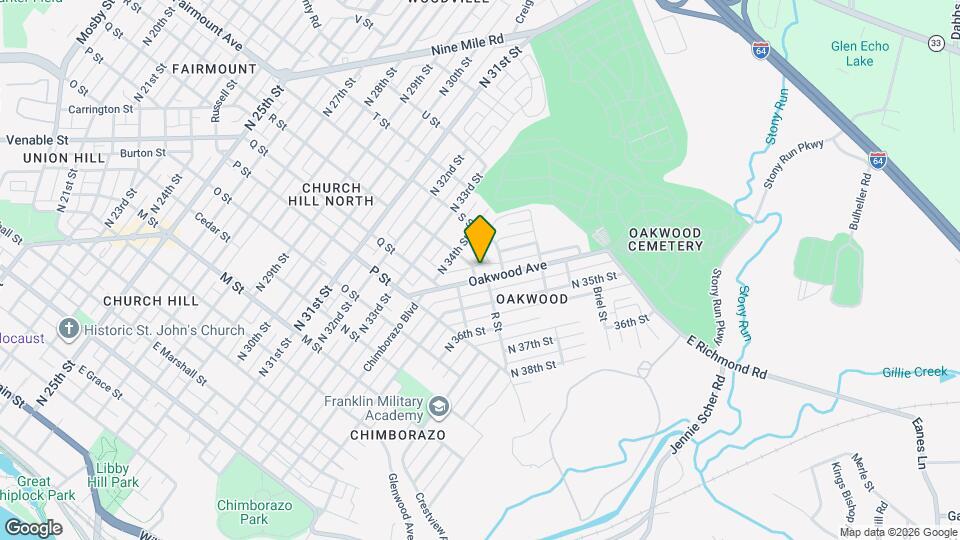 1304 Oakwood Ave Map and Location Details