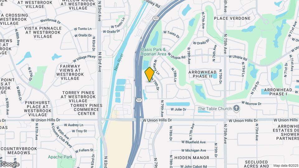 7936 W Taro Ln Map and Location Details