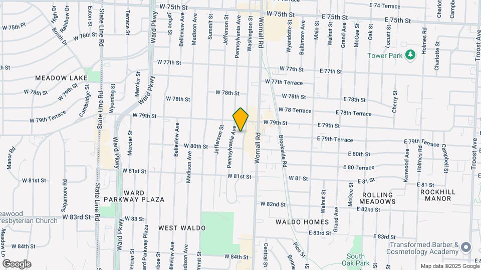 7920 Washington St Map and Location Details