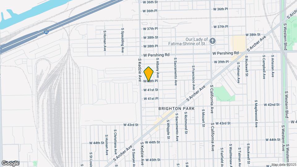 3135 W 40th Pl, Unit 2 nd Floor Map and Location Details