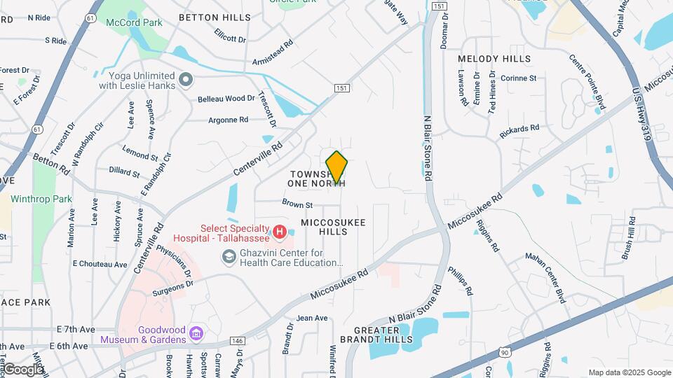 1600 Akridge Dr Mapa y Detalles de la Ubicación
