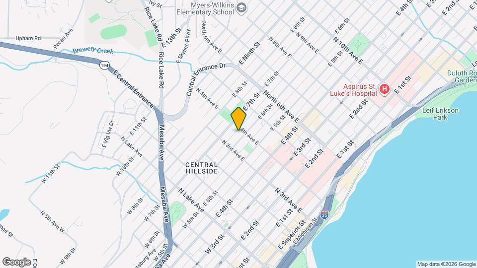 327 E 6th St, Unit B Map and Location Details