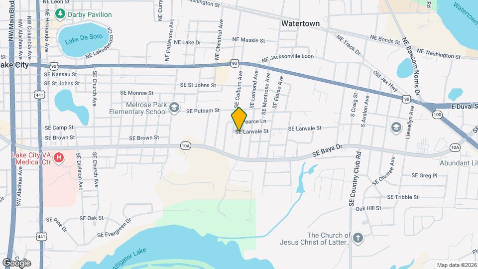 1122 SE Lanvale St Map and Location Details