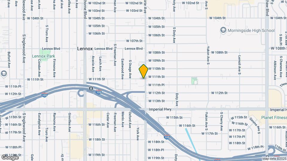 11111 Prairie Ave Map and Location Details