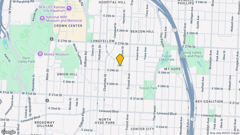 2834 Harrison St Mapa y Detalles de la Ubicación