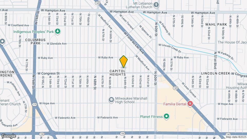 4419 N 64th St Map and Location Details