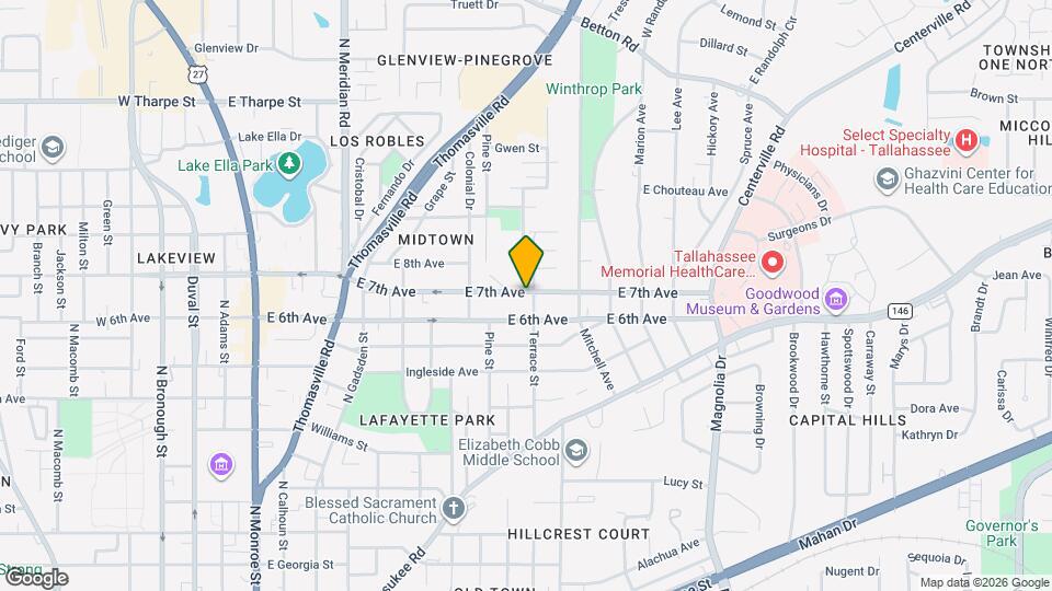 1320 Terrace St Map and Location Details