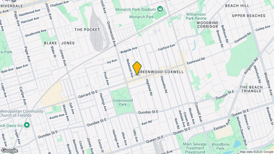1320 Gerrard St Map and Location Details