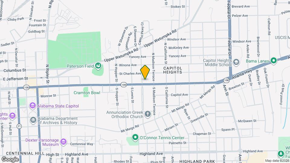 1709 Madison Ave Map and Location Details