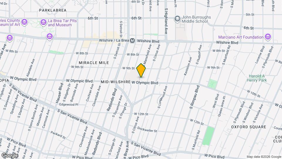950 S Mansfield Ave, Unit B Map and Location Details