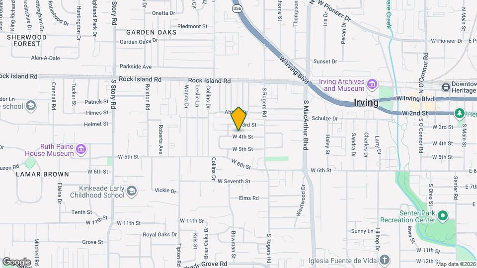 1603 W 4th St Map and Location Details