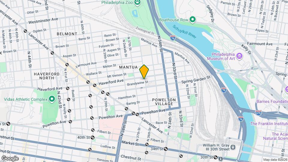524 N 36th St Map and Location Details