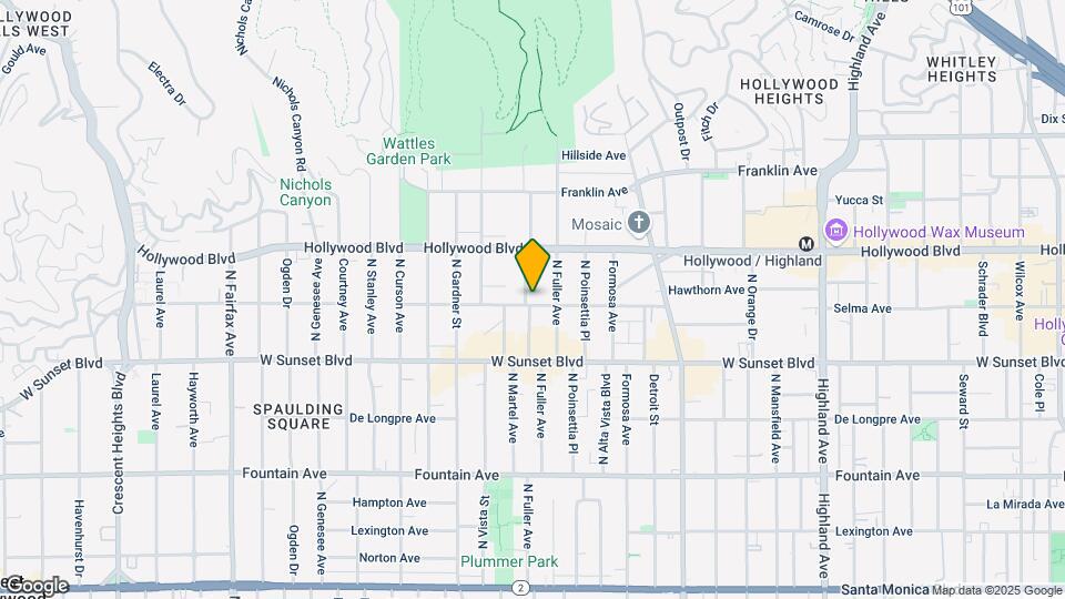 1600 N Martel Ave Mapa y Detalles de la Ubicación