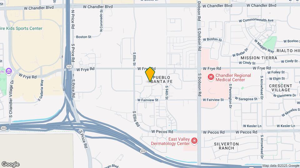 2375 W Frye Rd Map and Location Details