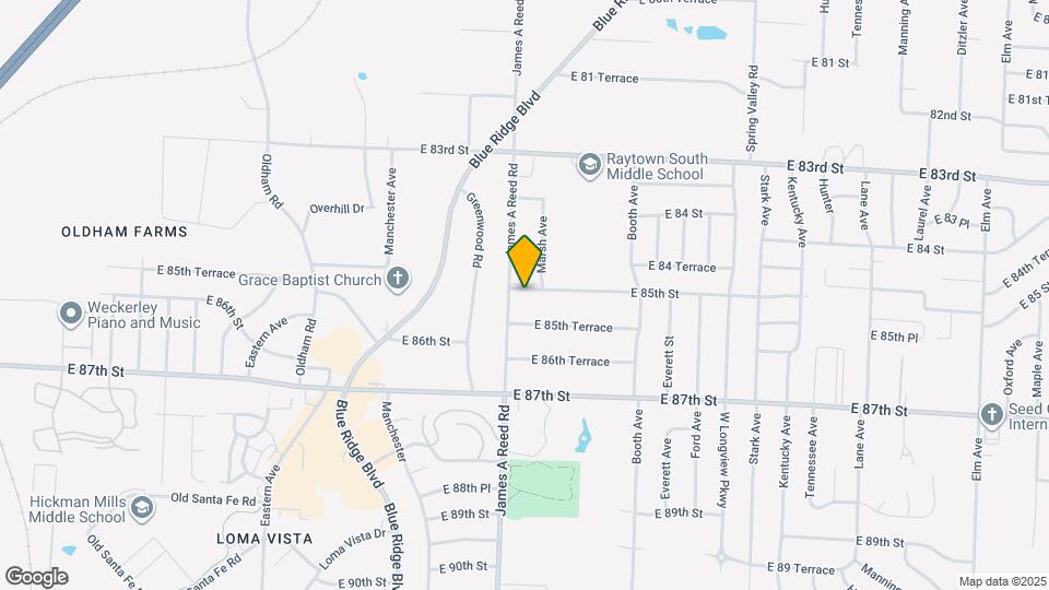 8207 E 85 St Mapa y Detalles de la Ubicación
